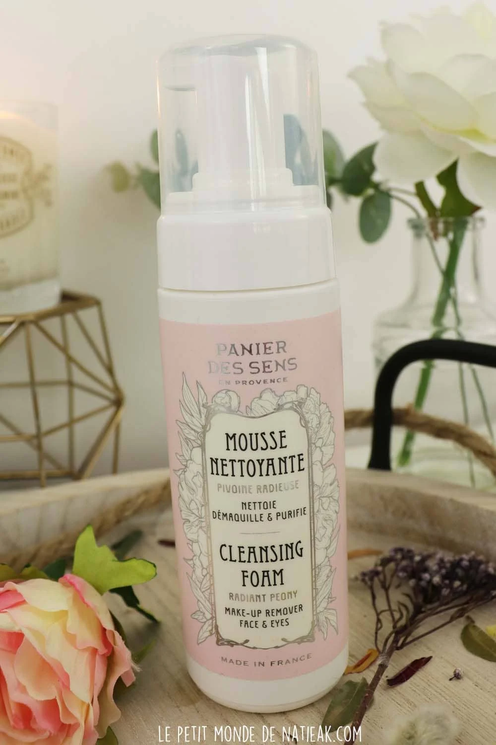 Mousse démaquillante pivoine radieuse