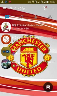 BBM MOD Themes Manchester United v2.9.0.51 APK