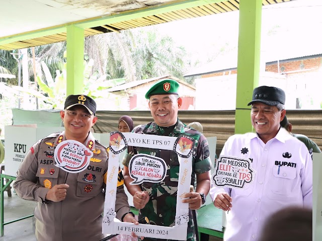 Kapolres Siak Himbau Masyarakat Tidak Ragu Datang ke TPS