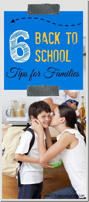 6 back to school tips for families - Lots of great parenting tips here! I think I need to work especially on #6