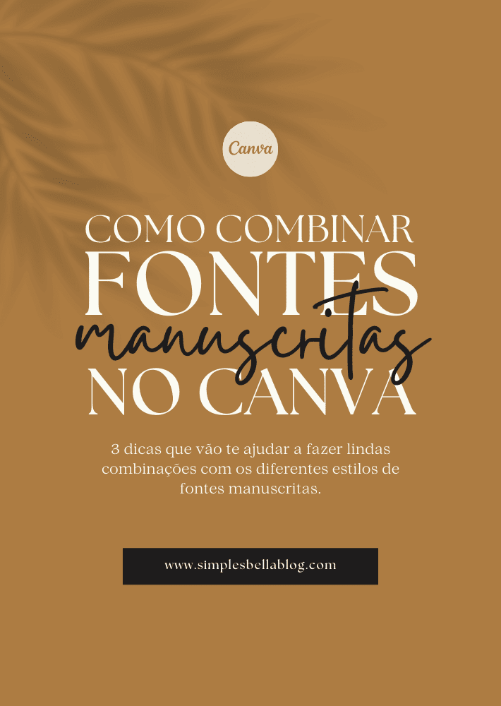 Como fazer combinações de fontes no Canva