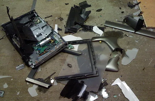 This is what will happen when a TV is thrown out of a window