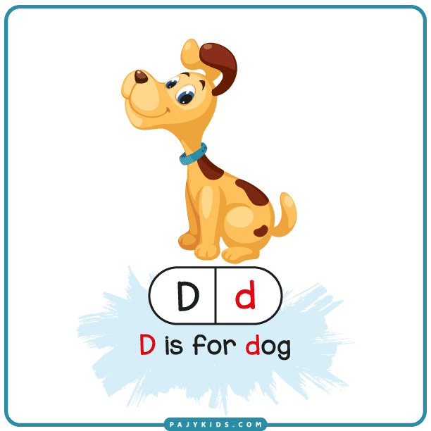 طرق تعليم الحروف الانجليزية للاطفال - حرف D