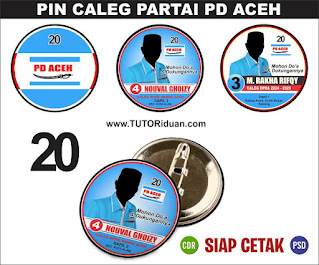 Desain PIN Caleg Partai PD ACEH 2024