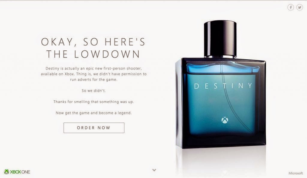 Destiny: The new fragrance by Xbox?