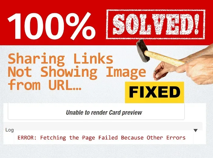 Fixed Twitter Card ERROR: Fetching the Page Failed Because Other Errors