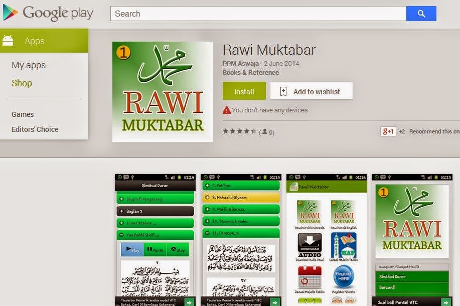 Aplikasi Android Kitab Maulid  Nurul Ma'rifat