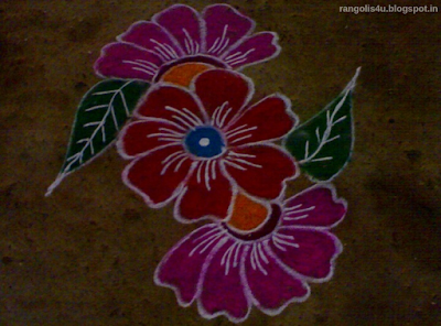 Flower Rangoli Designs