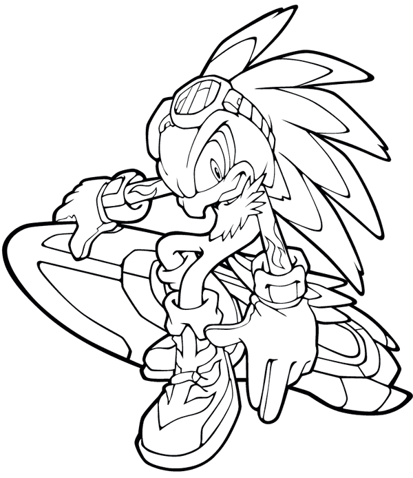 Free Kids Printable Sonic The Hedgehog Coloring Pages 