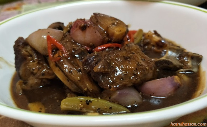 Resepi Mudah Kambing Black Pepper