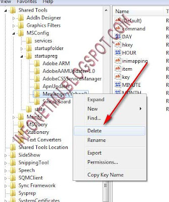 Cara Menghapus Daftar Startup Windows msconfig