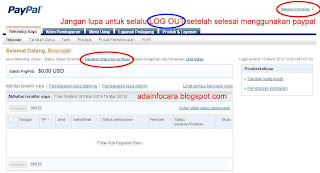 Paypal saya sudah jadi daftar Paypal