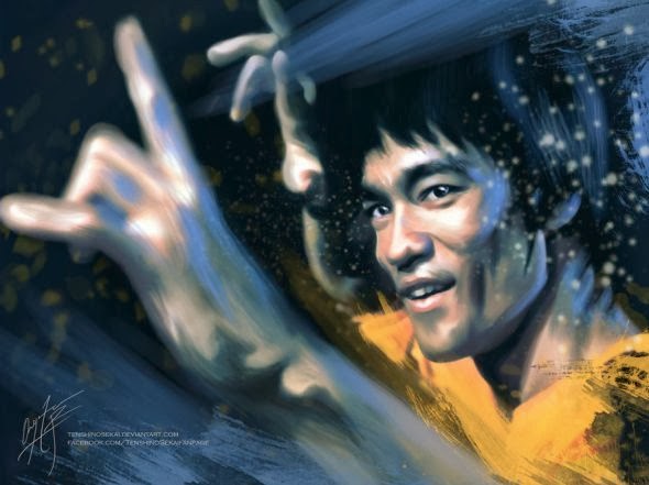 Angela Bermudez deviantart paintings movies pop culture films Bruce Lee