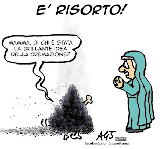 resurrezione, pasqua, buona pasqua, umorismo, vignetta