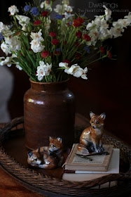 Fall flowers and foxes.