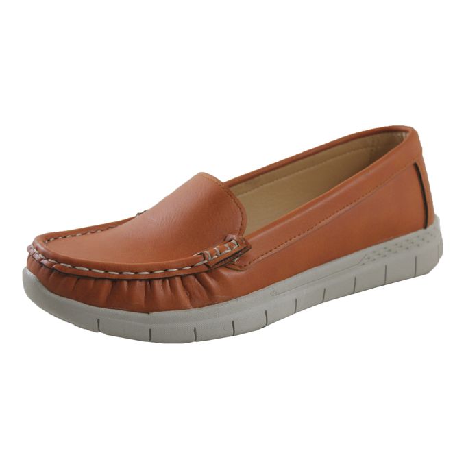 Shoebox PU Leather Loafer -Havan