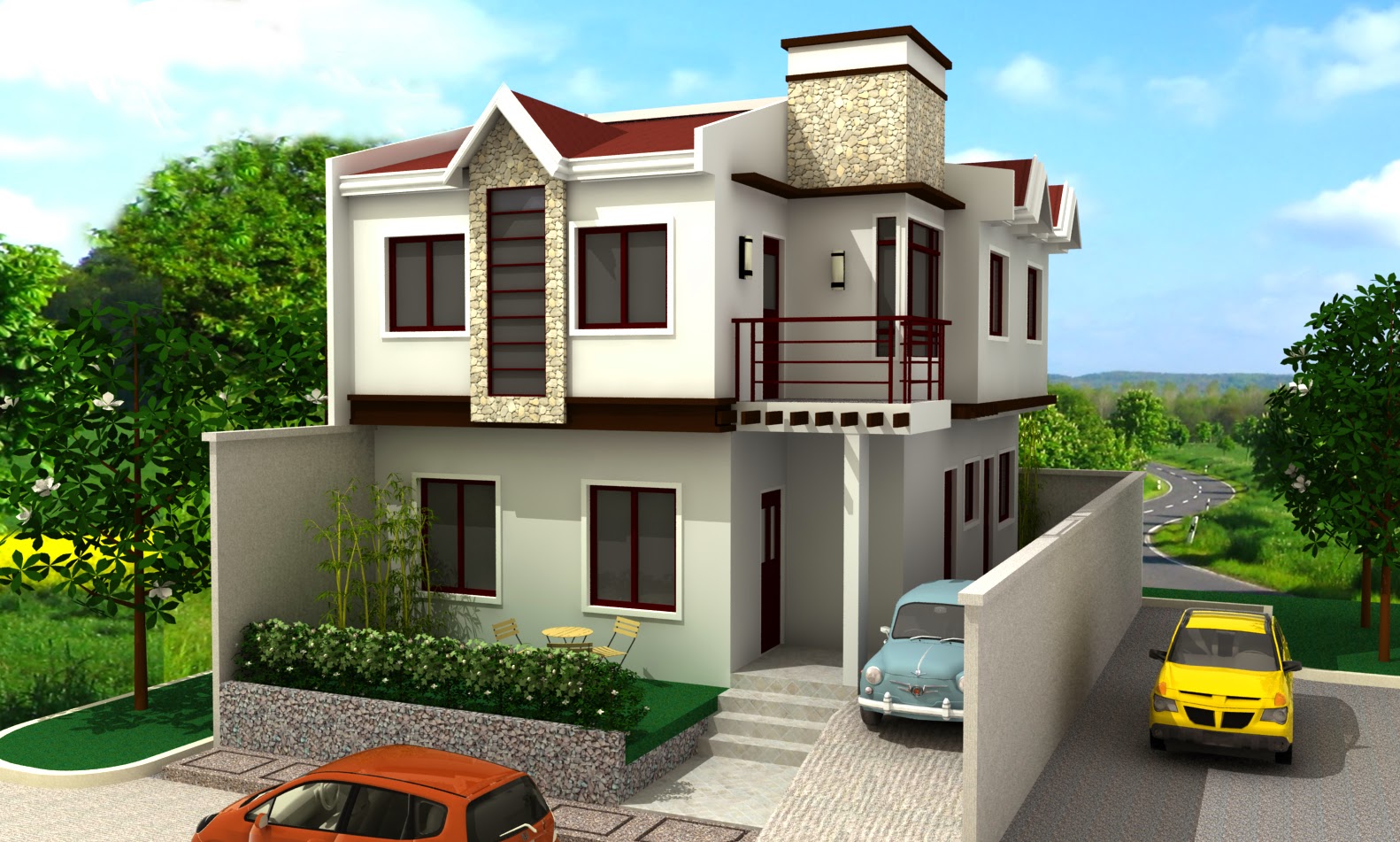 62 Desain  Rumah  Minimalis  Modern 2  Lantai  Lengkap Desain  