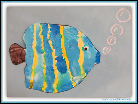 Ocean Fish Painting {Ocean RoundUP of Inspiration at RainbowsWithinReach}