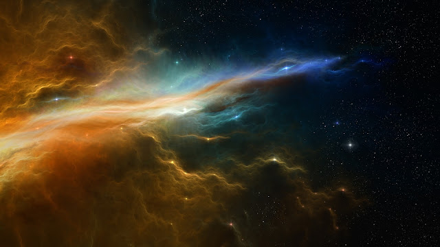 Orange and Blue Nebula