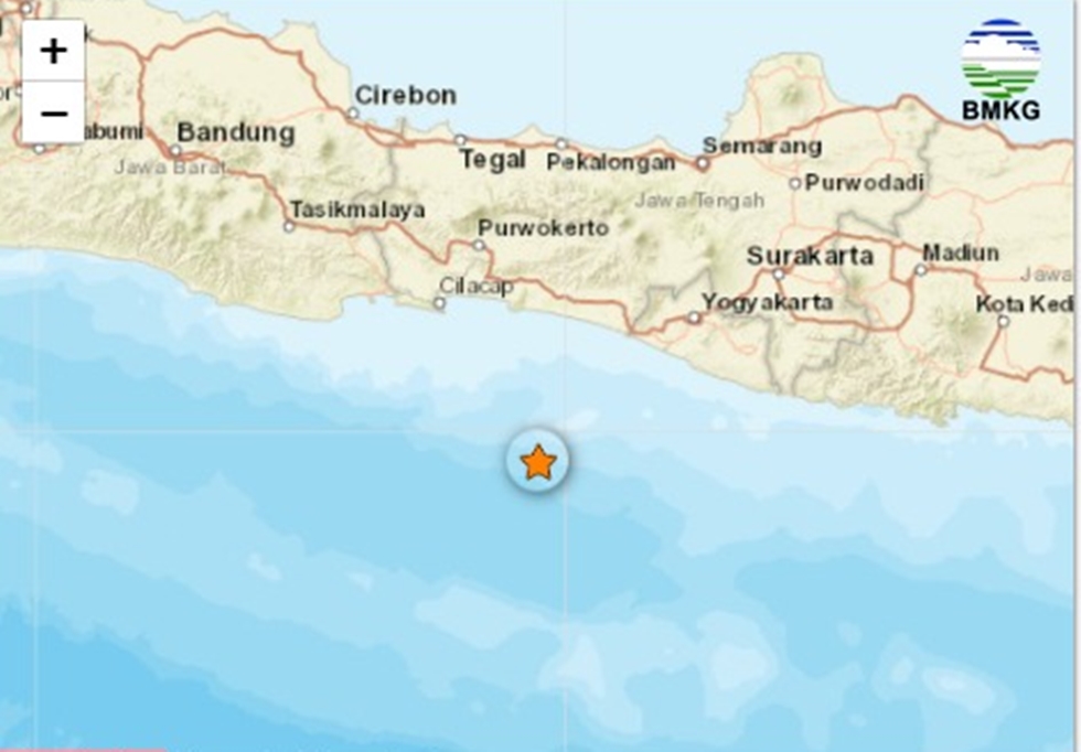 BREAKING NEWS! Kebumen Diguncang Gempa Bumi Magnitudo 4,2 Jumat Sore, Pusat Gempa di Tengah Laut
