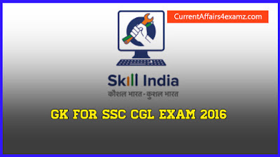 SSC CGL Exam 2016  GK