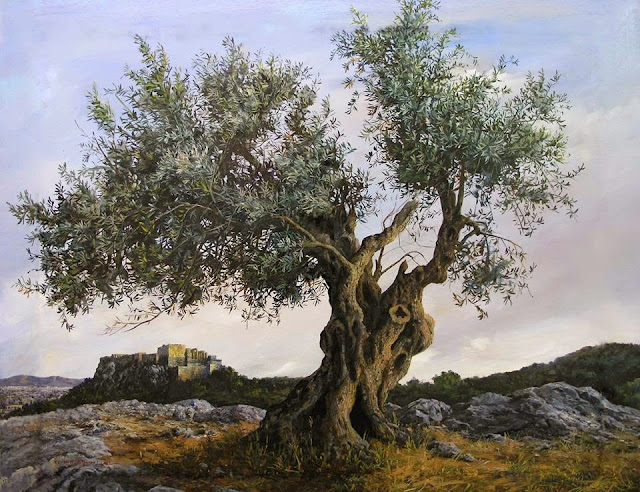 Realistic Tree Paintings By Elidon Hoxha