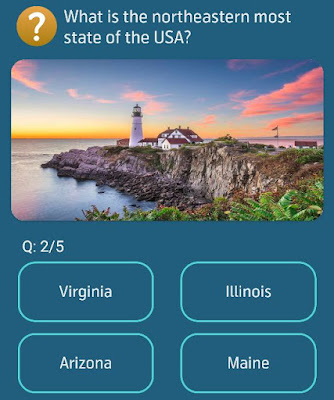 What is the northeastern most state of the USA?