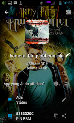 BBM MOD v3.0.1.25 Harry Potter the Shadow Ghost APK modifikasi