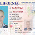 California Drivers License PSD Template 