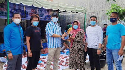 Bantu Warga di Masa PPKM Darurat, DPK KNPI Medan Area Qurban 20 Ekor Kambing