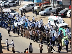 Peace celeb - parade start med