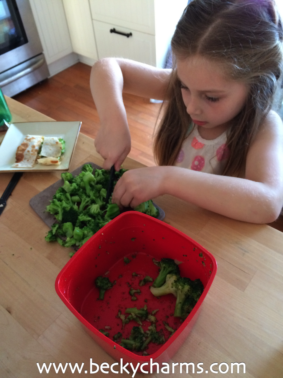 Cheddar Broccoli Vegetarian Quesadilla : The Fancy Quesadilla Series by BeckyCharms