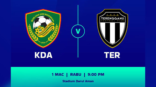 Live Streaming Kedah vs Terengganu 1.3.2023