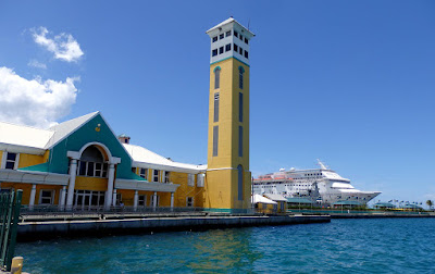 Watchtower and cruise ship