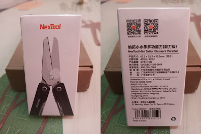 Tampilan Kotak Kemasan NexTool Mini Sailor (Scissors Version)