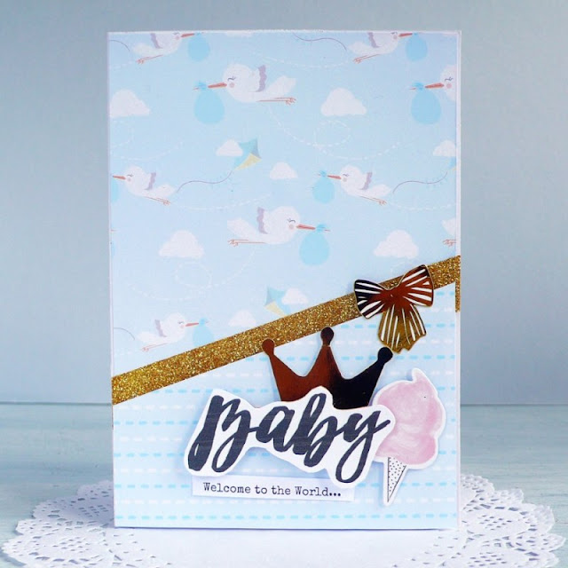 Cardmaking -  Biglietto per nascita