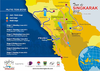 Tour de Singkarak 2012 Map