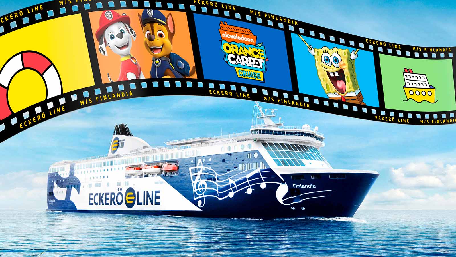 NickALive!: Nickelodeon's Most Beloved Characters Will Sail On The Orange  Carpet Cruise With Eckerö Line