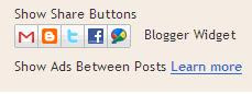 How to Insert Share Buttons On blogspot