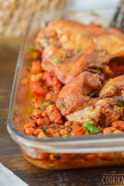 Spicy Roasted Chicken with Chickpeas