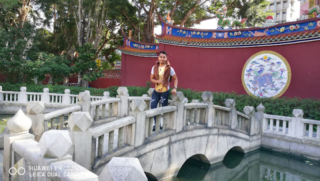 A bridge infront of the temple.