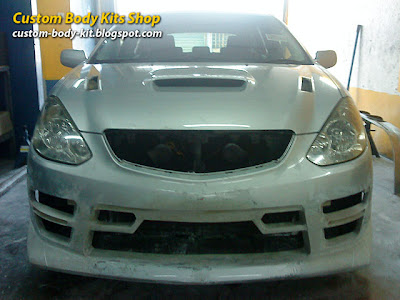 Toyota Caldina Body Kit in progress - front bumper body kit