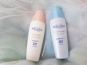 Skin Aqua UV Mild Milk dan Skin Aqua UV Moisture Milk