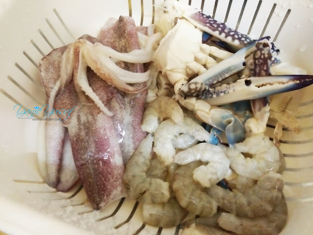 Resepi Seafood Ala Shell Out Homemade  mudah ringkas, Bahan-bahan Resepi Seafood Ala Shell Out Homemade