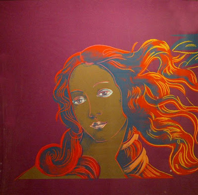 birth of venus red warhol