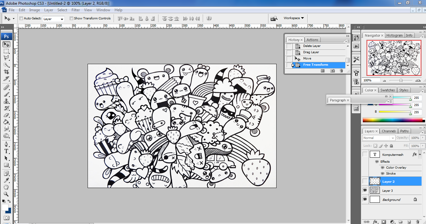 Cara Mudah Membuat Doodle Art Name di Photoshop