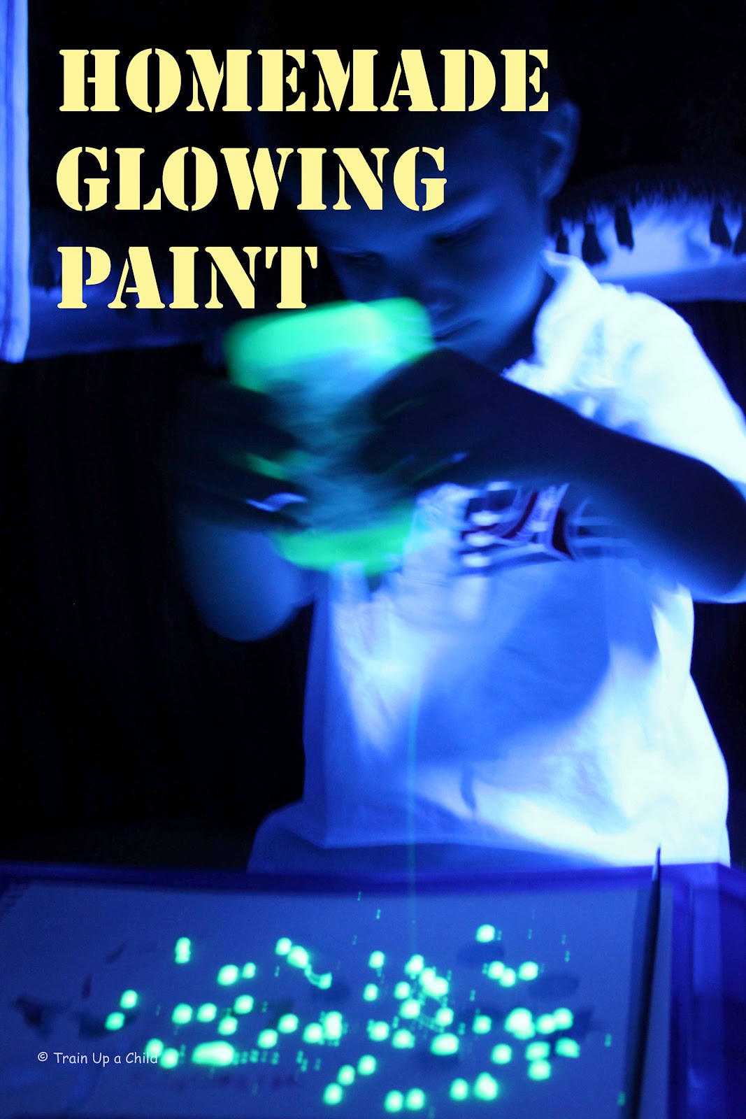 Homemade Glowing Paint Learn Play Imagine