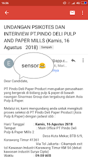 Pengalaman ikut tes psikotes di PT pindo deli 2