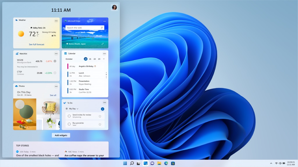 Windows 11 - Widgets