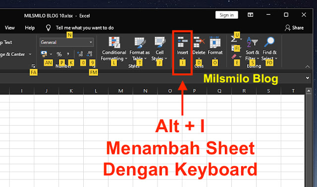 cara menambah dan menghapus sheet excel, cara menambah sheet di excel dengan keyboard, cara menghapus sheet di excel, menambah dan menghapus sheet excel sekaligus tanpa mouse dengan shortcut